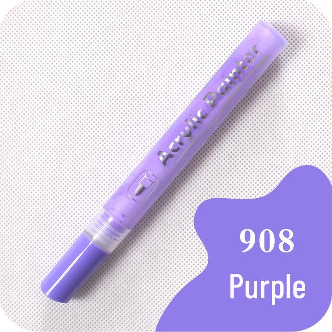 Guan Na 48-Color Waterproof Acrylic Markers for Ceramic, Stone, Graffiti & Coloring