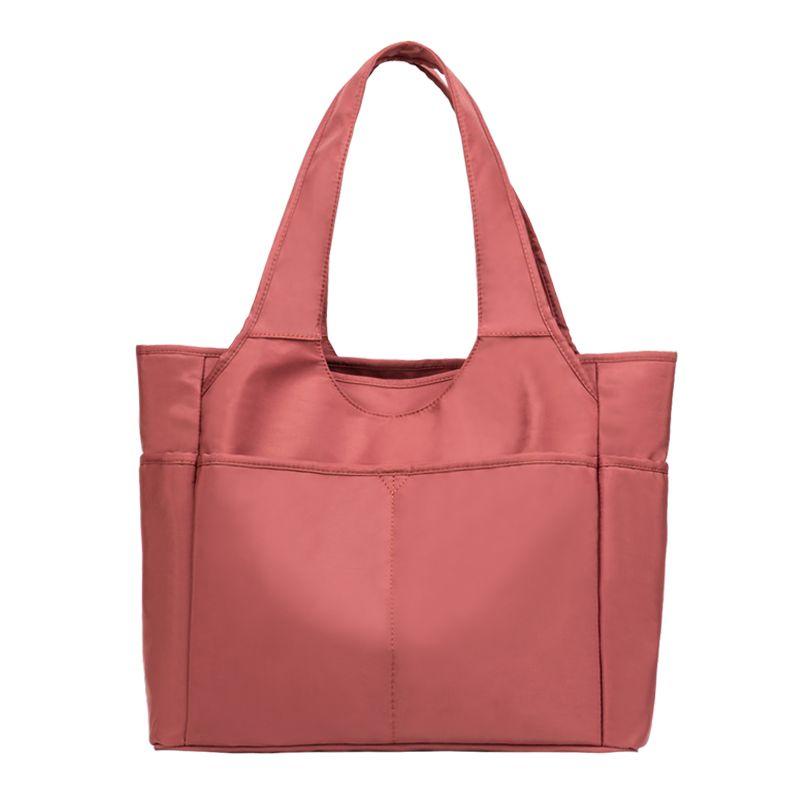 

Bag Female Fashion Commuter Travel Nylon Cloth Shoulder Bag [Note the size of large capacity] Orange pink
