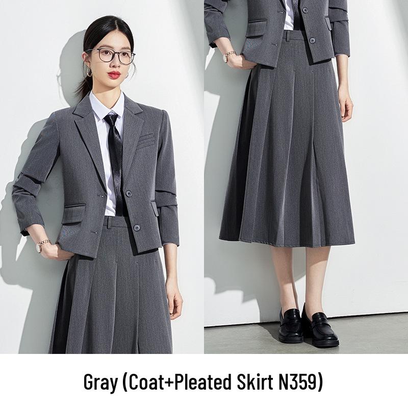 

Women s Professional Suit Set - 2025 Spring/Autumn Short Blazer M