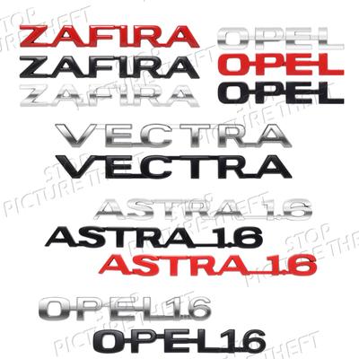 Dla Vauxhall Zafira Vectra Astra 1.6 Logo 3D Metalowy Znak Naklejka Emblemat Dekoracja Akcesoria do Karoserii Tylnego Bagażnika Samochodu