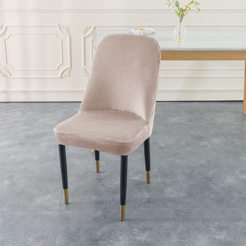 Thickened Chair Cover Elastic Arc Shape Dirt-resistant Dining Chair Cover Prevent Cat Scratches Easy To Remove and Wash Without Deformation.