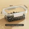 Clear Pet Crisper Box Leak-Proof Food Storage Container With Snap Locks & Silicone Seal For Fridge, Fruit, Bento & Meal Prep