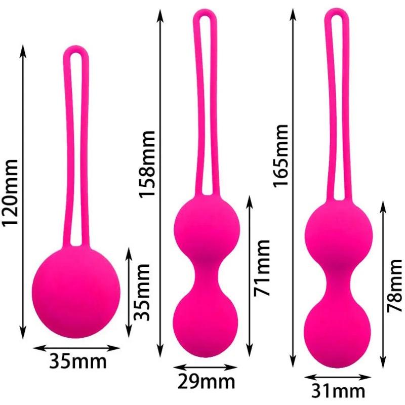 1 Set Beads Vaginal Ball Sex Toys for Women Silicone Geisha Kegel Ball Simulator Vagina Chinese Ben Wa Ball Tightening Exerciser