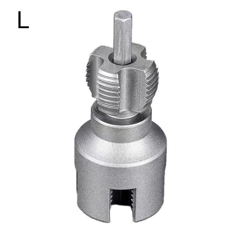 4/6 Points Pipe Thread Opener Double-Ended Internal And External Pipe Threading Tools Electric Drill Water Pipe Cutting Tool
