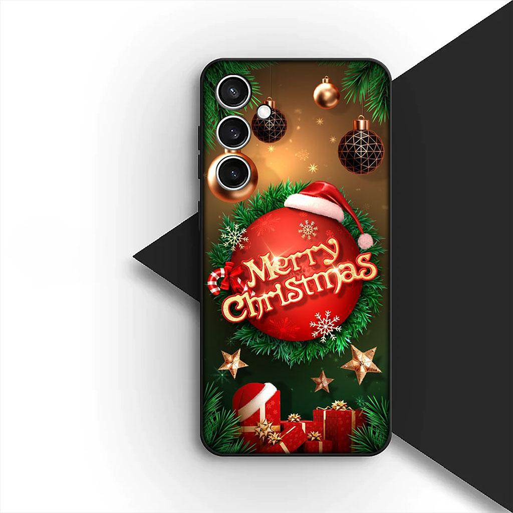 Snow Merry Christmas Tree Deer gift Silicone Phone Cover for Apple iPhone 17 Air 12 13 Pro Max Mini ProMax 7 + 8 Plus Soft Case