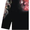 We11done Printed Crew Neck Long Sleeve T-Shirt Unisex Tops WD-TT3-23-781-U-BK
