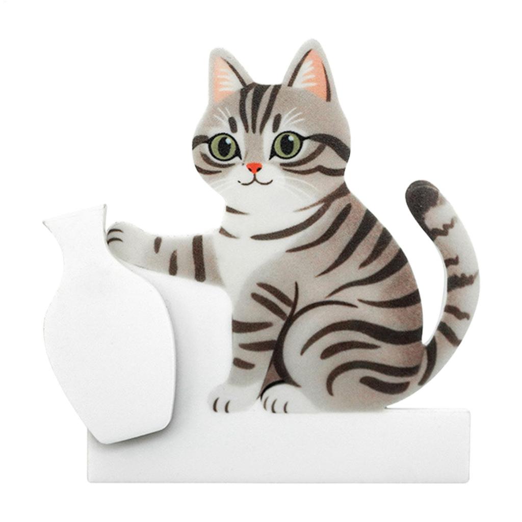 Funny Fridge Magnets Creative Cats Whiskers Keeper With Mini Vases Sticker For Homes Kitchen Cabinet Whiteboards