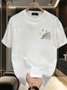 Men'S Summer Heavy Short-Sleeve T-Shirt with Trendy Prints, Versatile Korean And Japanese Style