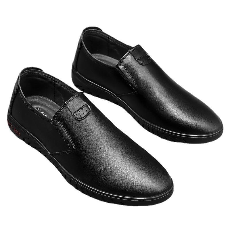 Autumn men's leather shoes casual flat men's shoes men's soft-faced business casual breathable shoes