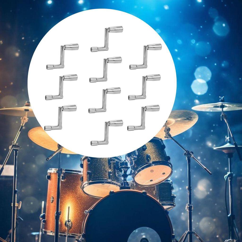10 Pieces Drum Tuner Key Universal Ergonomic Tuning Percussion Instrument Lightweight