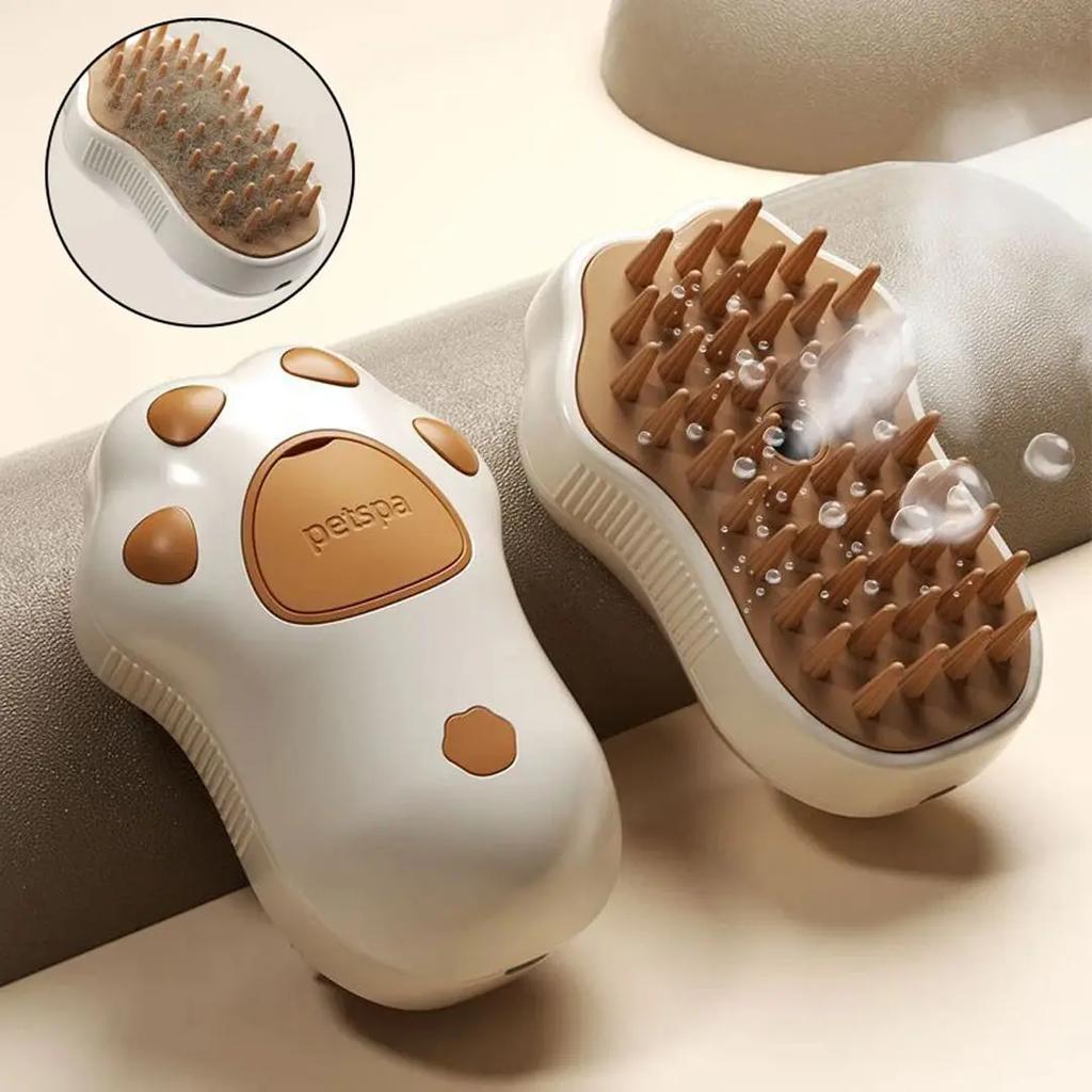 3 in 1 Steamy Cat Brush Electric Spray Cat Hair Brush Comb Massage Pet Grooming Suitable for Short or Long Haired Cats/dog