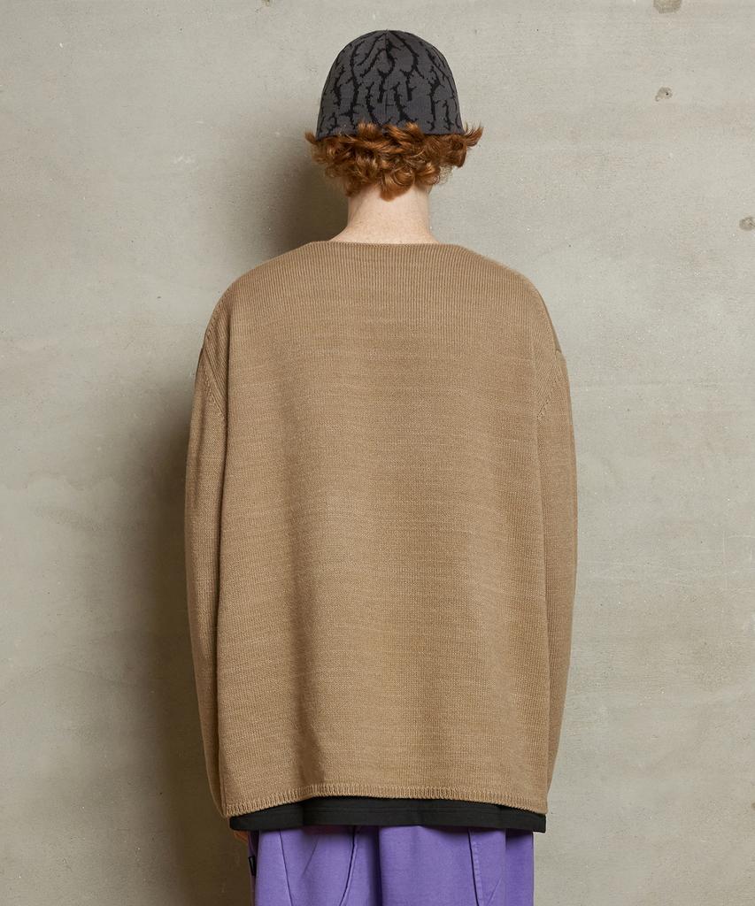 UNALLOYED Hole Round Knit / Beige
