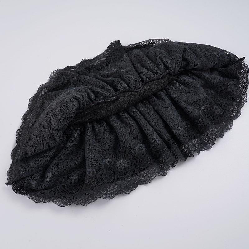 European & American Sweet Style Ruffle Patchwork Low-Waist Knit Skirt