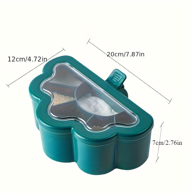 1pc Multi Compartment Spice Organizer , Durable PP Material, Integrated Kitchen Spice Container for Home Use, Versatile Spice Storage Solutio