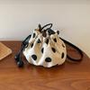 Strap Bucket Bag - A Niche Small-sized Polka Dot Commuter Shoulder Bag