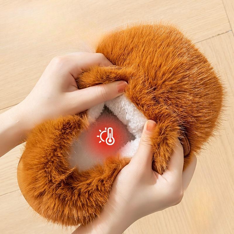 New Style Shoes, Cotton Shoes, Slippers, Women's Fashion, Indoor Plush Thick Soles, Warm