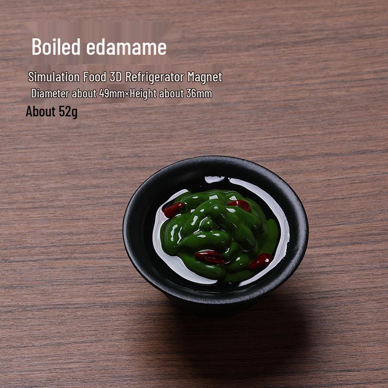 3D Gourmet Food Fridge Magnet - Creative Resin Decoration for Play