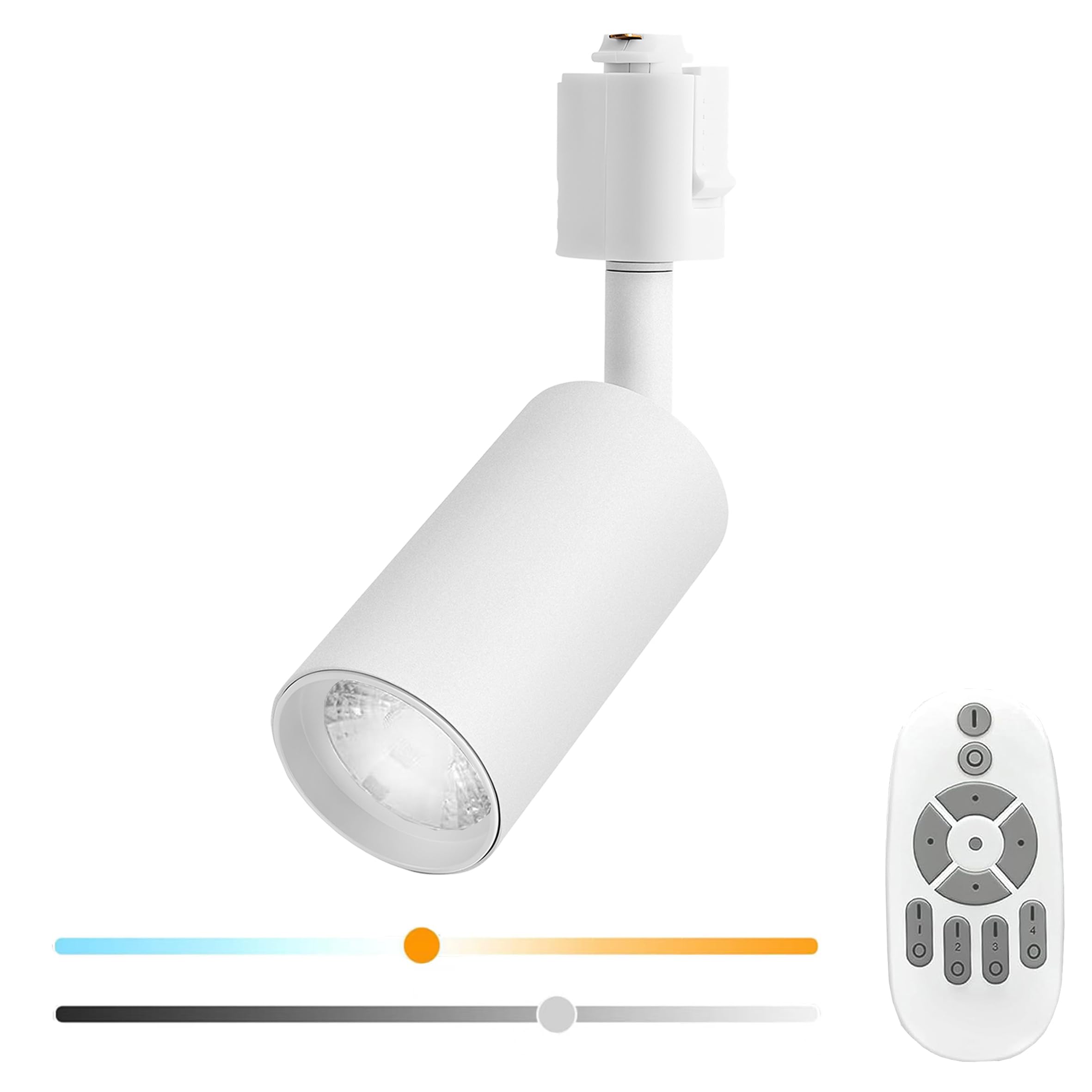 

10W Dimmable Spotlight with Remote Control, High Output of 1180lm (100W Equivalent), Integrated LED Lighting, COB, Color Rendering Index Ra96.5, Easy