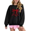 Women  Tops Women's Long Sleeve Sweatshirt Casual Crewneck Loose Fit Pollover Fleece Tops