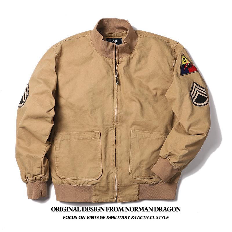 Norman Americký Vojenský Styl Pánská CVC M1942 Fury Bunda Tílko