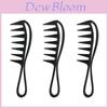Hair Comb With Fish Bone Handle Large Teeth Styling Brush For Mens Hair Styling And Haircare