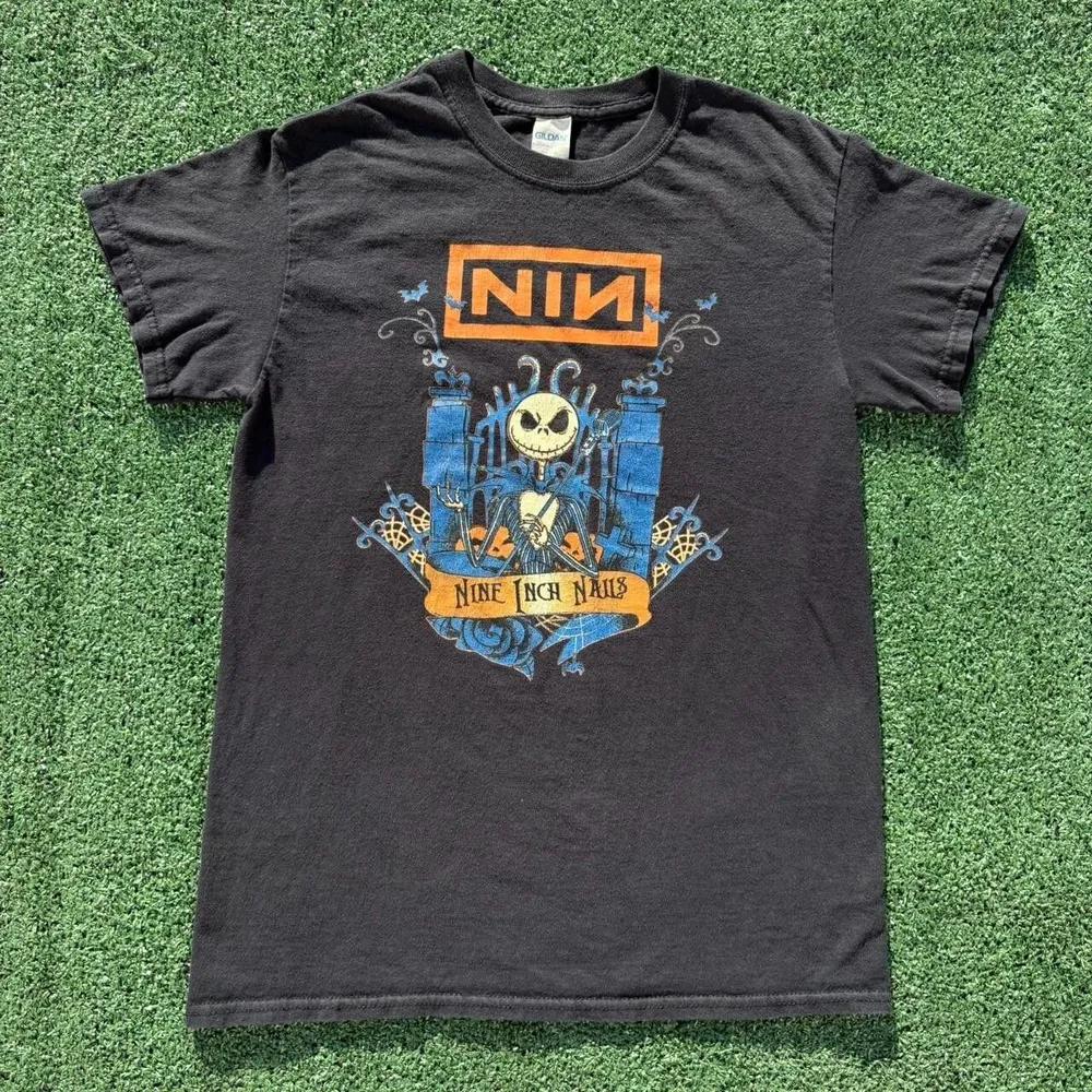 Unisex Short Sleeve Crew Neck Cotton T Shirt Nine Inch Nails XXXXL