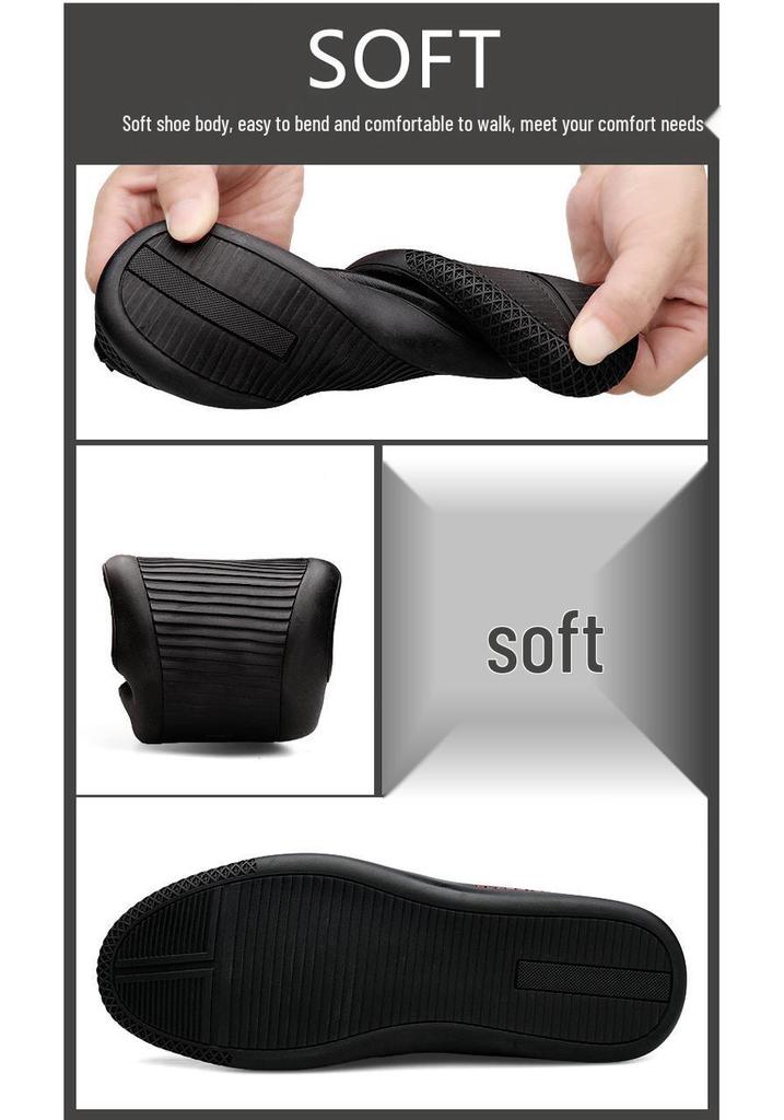 Men's Plus Size Breathable Cowhide Backless Slippers: Summer Hollow Design