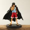 Luffy One Piece Pvc Anime Model Ornament With Cloak Design Toy For Fans Gift