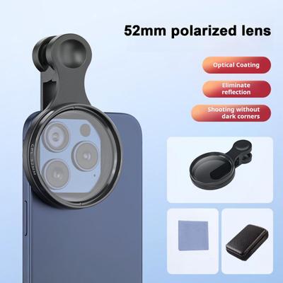 Phone Camera Polarized Lens Rotatable Design Simple Installation Professional Universal Clip Phone Camera Lens