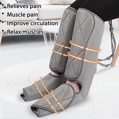 24W 3 Modes Air Compression Leg Massager Circulation Device Calf Neuropathy Massage for Calves Legs Ankles and Feet Relax Pain Relief