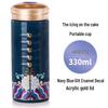 Qian Tang Xuan Brocade Bloom Living Ceramic Double-Layer Mug