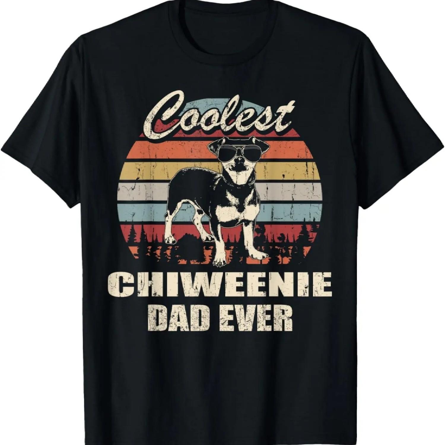 Coolest Chiweenie Dad Ever Vintage Retro T-Shirt XXXXXL разноцветный