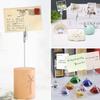 50 Pcs Long-Tailed Wire Alligator Clips Metal Iron Craft Wire Clamp Photo Memo Clips  Note Holder