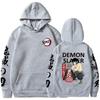 Demon Slayer Inosuke Hashibira Hoodies Anime Kimetsu No Yaiba Hooded Cute Kawaii Oversized Hoody Tops Men Women Sweatshirts