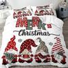3D Digital Printing Christmas Three-Piece Set, Holiday Decoration Bedding Set