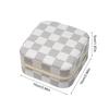 Elegant Small Jewelry Box Double Layer Portable Case PU Texture Jewelry Display Accessories Suitable for Daily Use