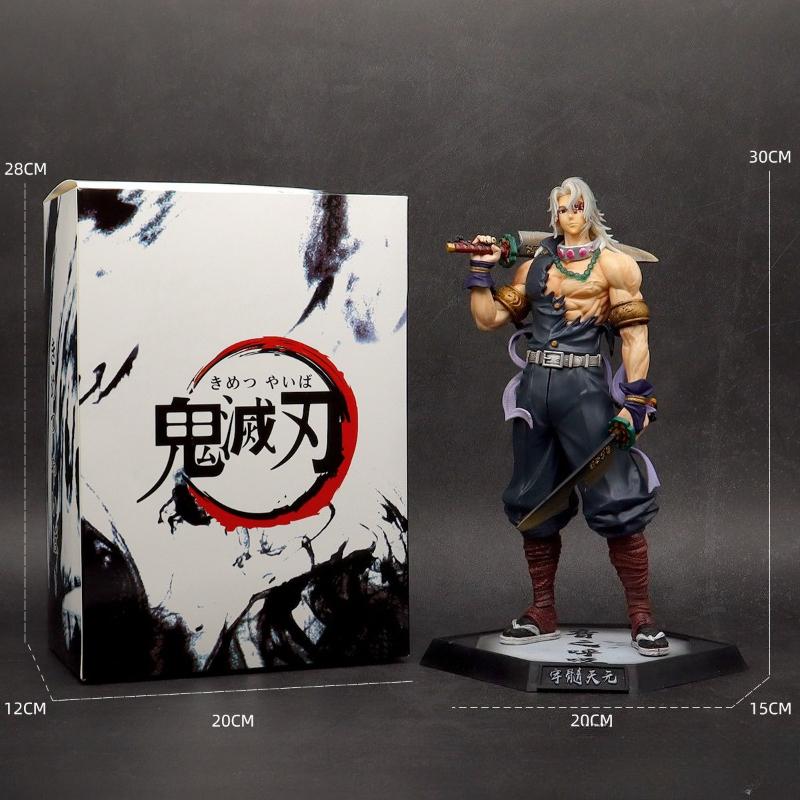 30cm Demon Slayer Anime Figure Uzui Tengen Gk Statue Figurine Pvc Model Doll Collection Desktop Ornament Toys  Birthday Gifts