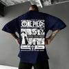 T-shirt One Piece Uomo Donna Cappello di Paglia Pirati Luffy Zoro Sanji Anime Streetwear Estate 2026 T-shirt Grafica Magliette Casual a Maniche Corte