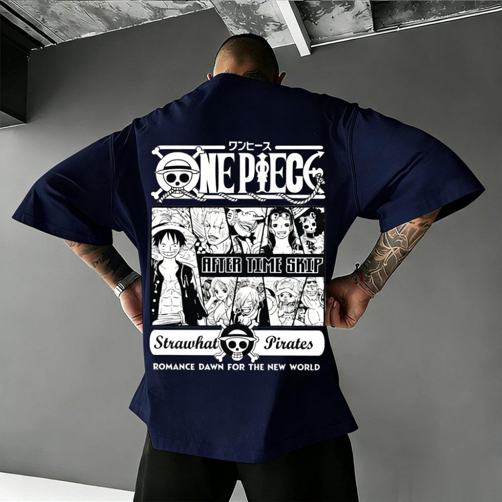 T-shirt One Piece Uomo Donna Cappello di Paglia Pirati Luffy Zoro Sanji Anime Streetwear Estate 2026 T-shirt Grafica Magliette Casual a Maniche Corte