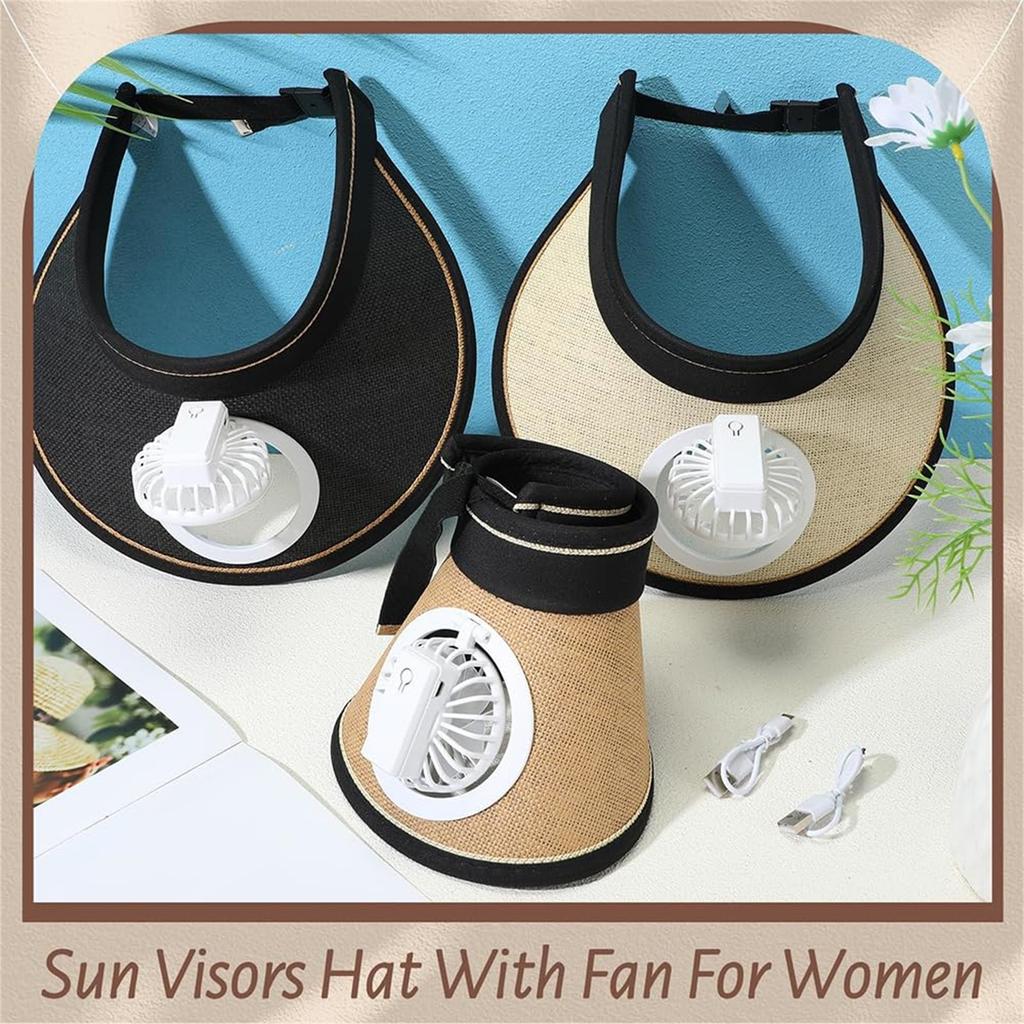 Nový ultralehký solární klobouk s ventilátorem, UV kšiltovka s dobíjecím ventilátorem, plážový klobouk nastavitelný unisex letní klobouk