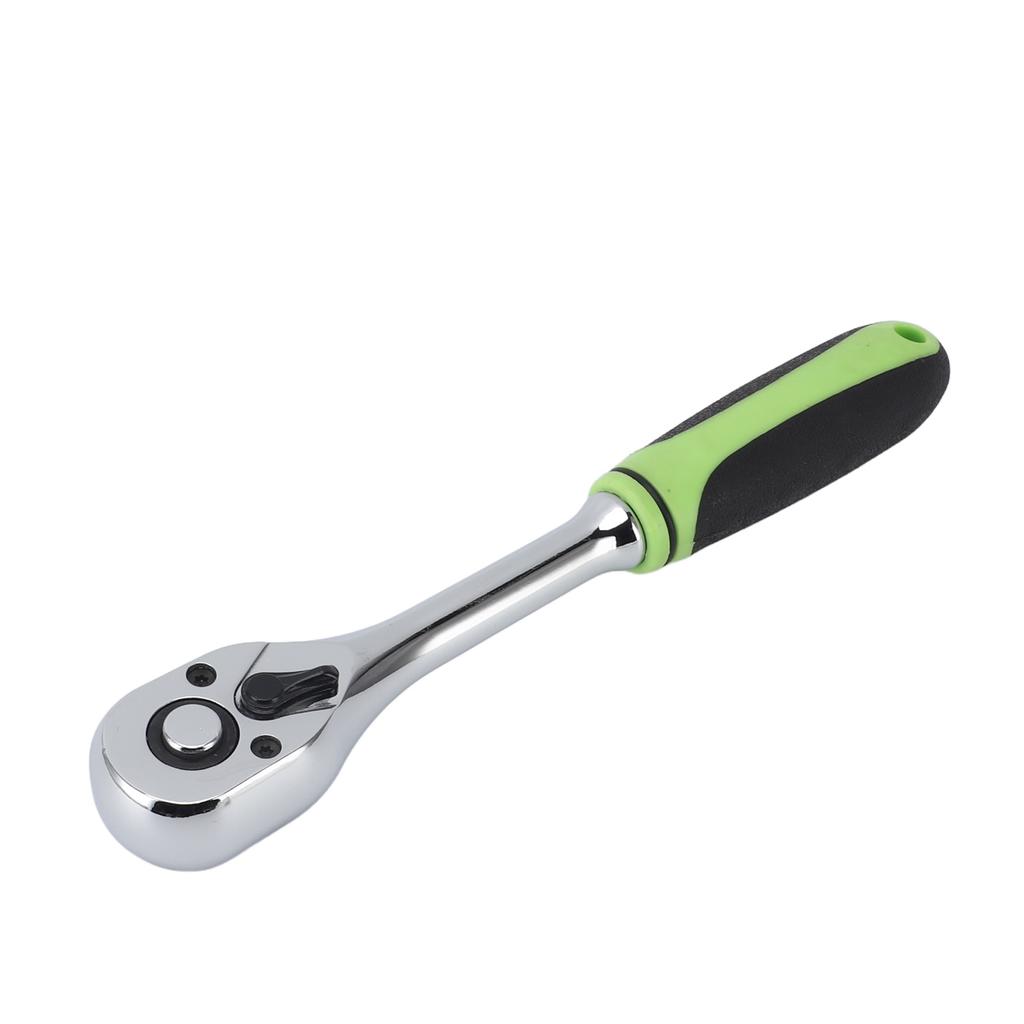 Ratchet Wrench 38 Straight Handle 72 Tooth 9.5mm Quick Release Reversible Drive Socket Heavy Duty