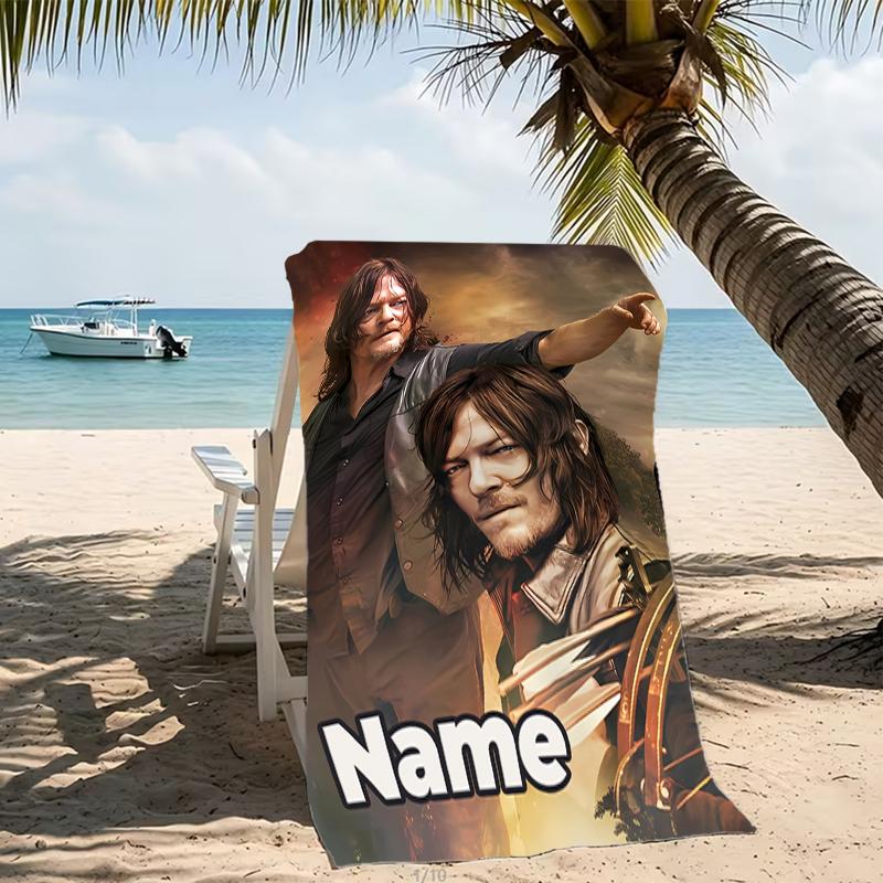Customizable Personalized Beach Towels The Walking Dead Themed designs.Suitable for the Beach, Yoga, Sports;ideal As Beach Accessories