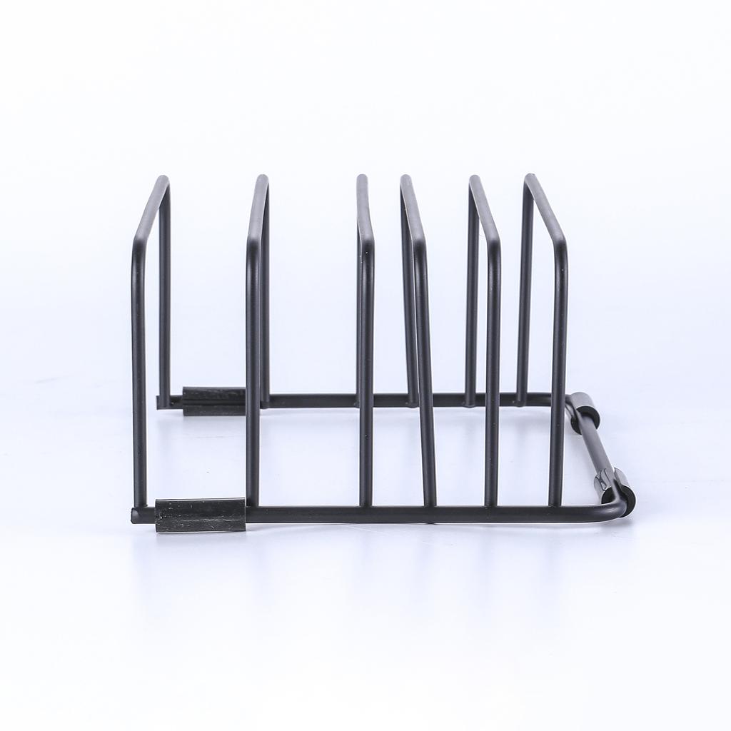 Kitchen Chopping Board Holder Countertop Storage Rack for Cutting Boards Trays Pans with Non Slip Base Space Saving Organizer