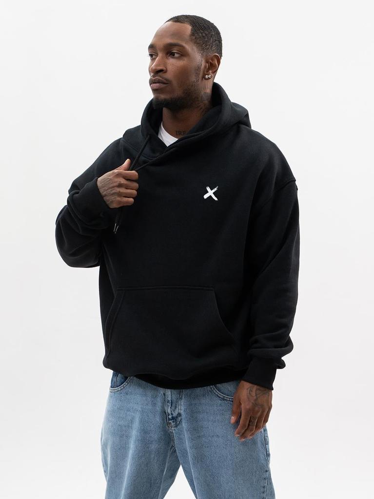 Men's Oversized Hoodie Black Point X Dragon L