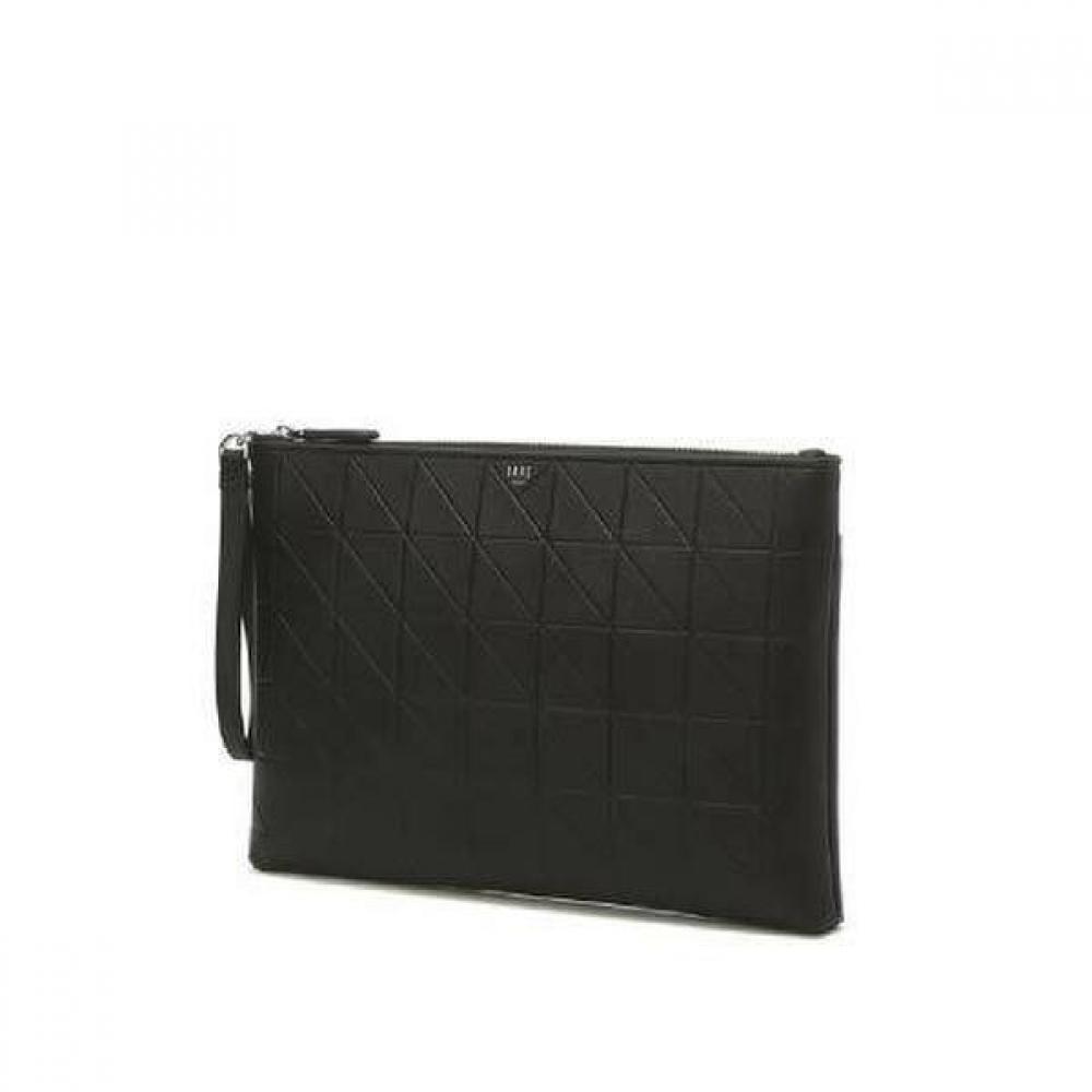 

Daks Black Leather Clutch Bag Cut Pattern Dbba0f279bk Single option
