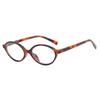Oval Small Frame Sunglasses Stylish  Student Style UV Protection Sunglasses Transparent Leopard Oculos Glasses for Women