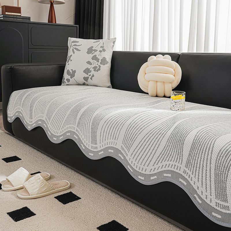 

Irregular Special-Shaped Cool Sofa Cushion Summer New Sofa Mat Fixed High-End Cover Cloth 70*70cm