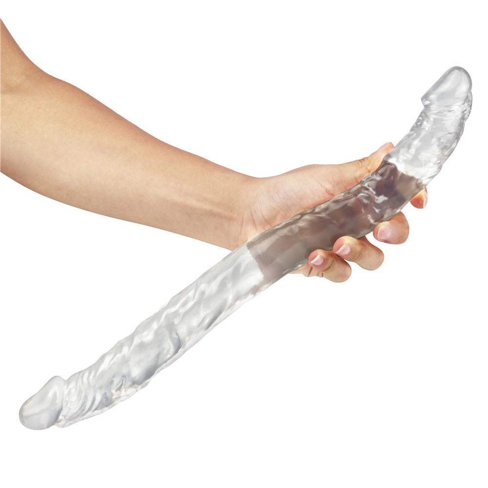 Consolador suave doble realista para lesbianas, tapón Anal vaginal, pene postizo, Juguetes sexuales para mujeres, parejas, productos para adultos Gay
