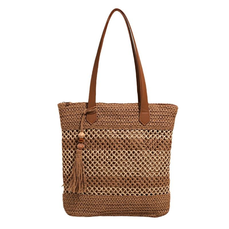 

Новая сумка Ручная работа Пляжная сумка через плечо большой вместимости для отпуска на море хаки