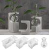 Flexible Silicone Craft Mold For Handmade Resin Casting Hydroponic Planter Diaplsy Base Decorative Vase Creation